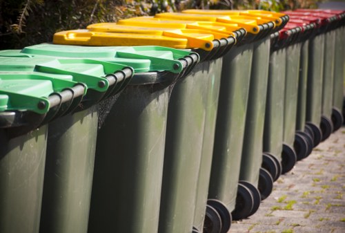 Residents disposing of old furniture in Balham