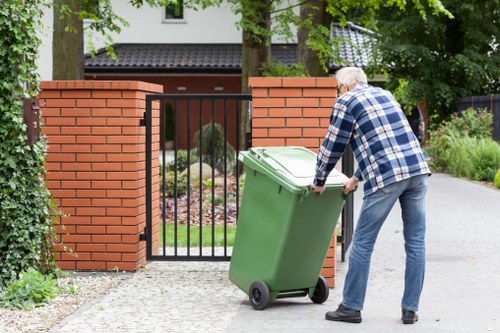 Inspector conducting a waste site inspection